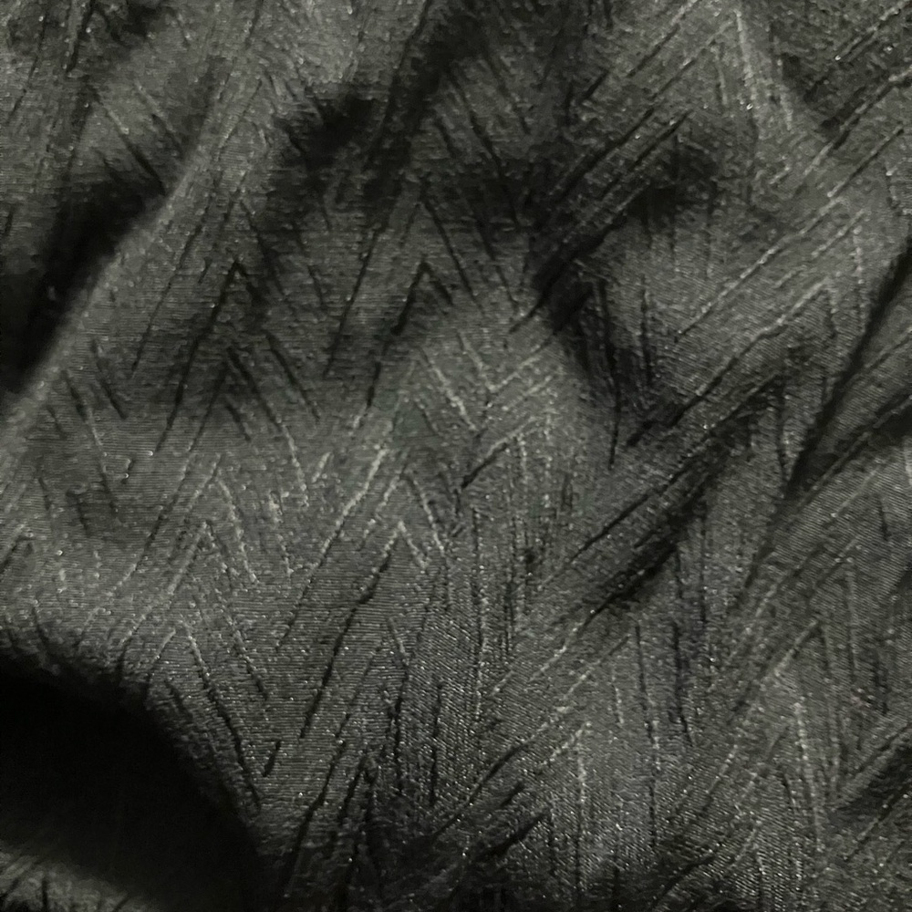 Black Ruched Long Sleeve Cocktail Gown - Picture 5 of 5